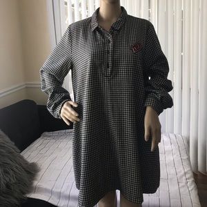 Zara black & white vintage dress